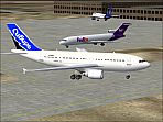 Screenshot of Sibir Airlines Airbus A310-300 on the ground.