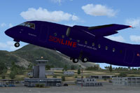 Screenshot of Sionline Do328 Jet in the Matterhorn" livery.