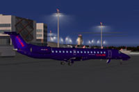 Screenshot of Sionline Embraer ERJ145 on the ground.