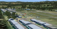 Screenshot of Stellenbosch Airport scenery.