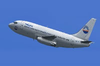 Screenshot of SunExpress Boeing 737-200 in flight.