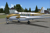 Screenshot of Superior Airlines DH 104 Dove on runway.