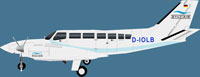 Sylt Air Cessna C404 with registration D-IOLB.