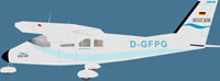 Sylt Air Partenavia P68 with registration D-GFPG.