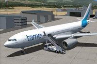 Screenshot of TAME Airbus A330-243 awaiting passengers.