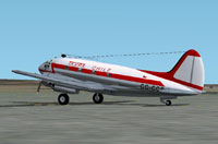 Screenshot of TAXPA Chile Curtiss C-46C Commando on the ground.