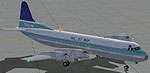 Screenshot of TEAL Lockheed L-188 Electra on the ground.