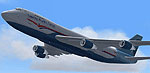 Screenshot of Tasman Pacific Cargo Boeing 747-200F in flight.