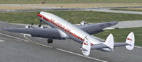 Screenshot of Trans-Canada Air Lines L-1049E taking off.