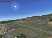 Aerial view of Trinidad and Piarco Airport scenery.
