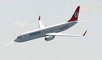 Screenshot of Turkish Airlines Boeing 737-800 in flight.