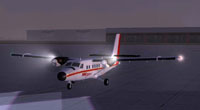 Screenshot of Twin Otter with accurate lights.