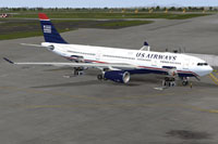 Screenshot of US Airways Airbus A330-200 on the ground.