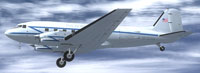 Screenshot of US Department of State Basler BT-67 in flight.