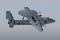 Screenshot of E-2C Hawkeye VAW-115 in flight.