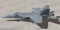 Screenshot of US Navy F/A-18E on the ground.