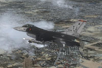 Screenshot of USAF F-16 614FS in flight.