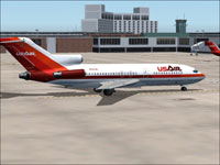 Screenshot of USAir Boeing 727-100 on the ground.