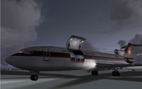 Screenshot of United Parcel Service Boeing 727-200F on the ground.