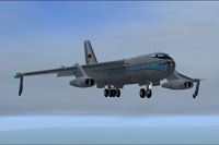 Screenshot of VEB Baade 152 landing at PHN.