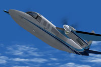 Screenshot of Veneaviones Turbo Commander in flight.