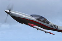 Screenshot of Vince Walker Lancair Legacy in flight.
