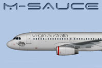 Profile view of Virgin Australia Regional Airbus A320.