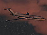 Screenshot of Vistaliners Boeing 727-200 in flight.