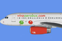 Side profile of Viva AeroBus Airbus.