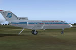 Screenshot of Vladivostok Air Yak-40 on the ground.