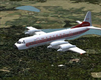 Screenshot of Western Airlines Lockheed L-188A in flight.