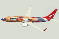 Screenshot of the "Yananyi Dreaming" Qantas Boeing 737-800.
