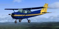 Screenshot of Cessna 172 in flight.