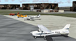 Screenshot of planes on the ground at an airfiled in Yorkshire.