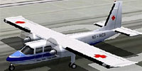Screenshot of Zambia Flying Doctor Service BN 2B on runway.