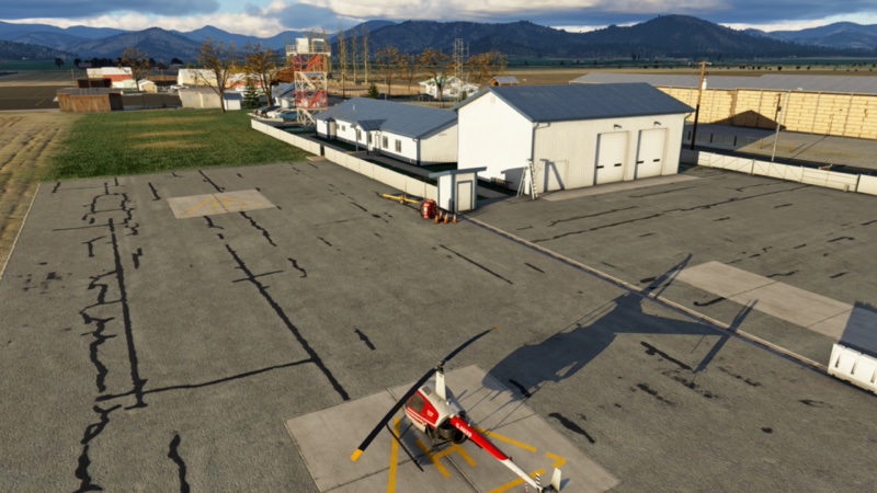 Terminal and buildings at A30 in XP12.