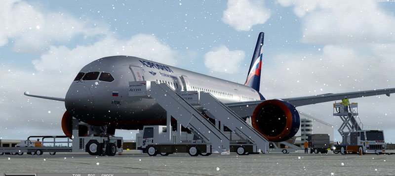 Aeroflot 787 in FSX & Prepar3D v4.