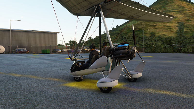 Air Creation ultralight on ground in MSFS.