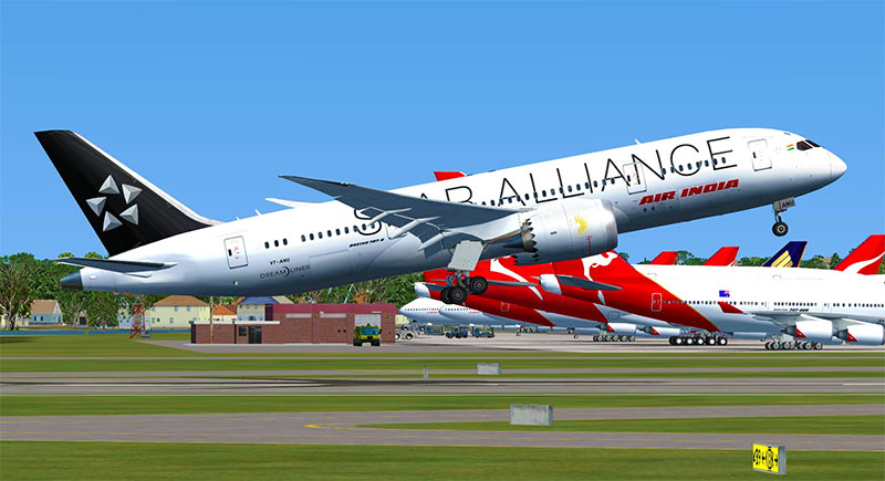 Air India Star Alliance aircraft.