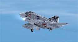 F4D Phantom in flight.
