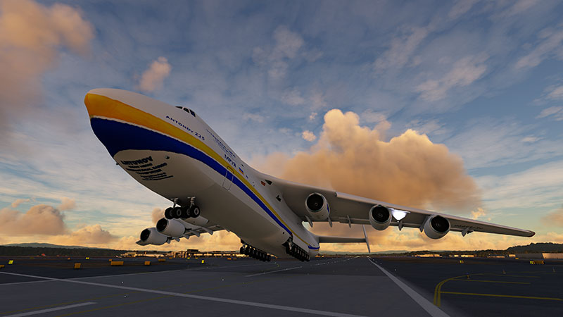 The beautiful AN225 in MSFS.