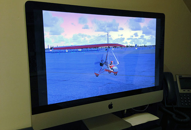 Apple iMac running FSX