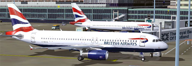 British Airways fleet at gate