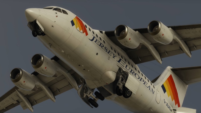 Jersey European BAe 146.