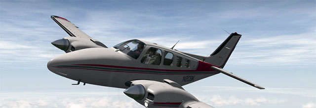 x plane 11 aircraft beechcraft twin bonanza