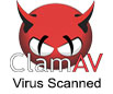 All files virus scanned with ClamAV