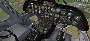 Screenshot showing the virtual cockpit