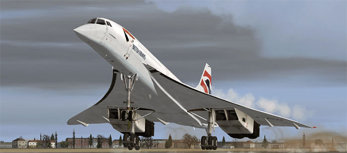 Concorde landing