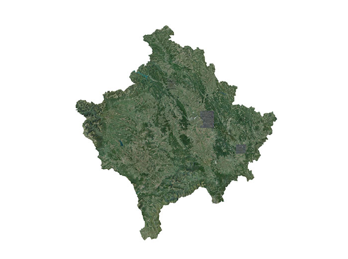 Kosovo coverage map.