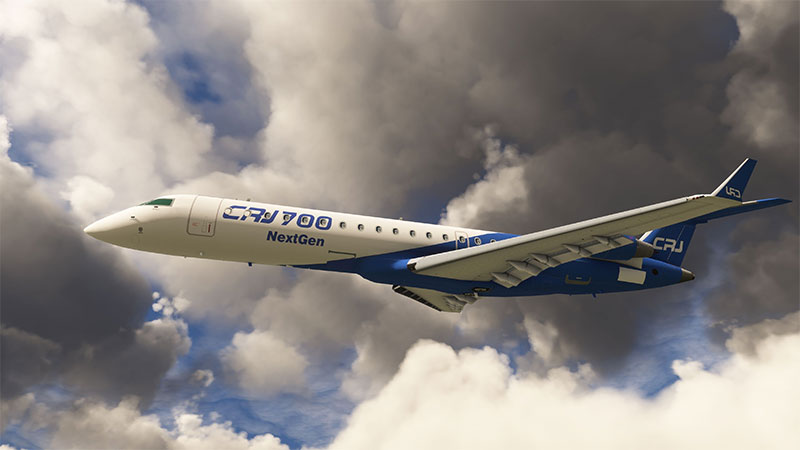 The CRJ-700 mod in MSFS.